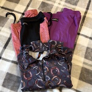 Kerrits Pink and Purple Equestrian Set